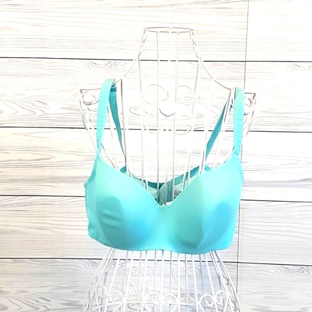 Fashion Bug turquoise blue full coverage underwire bra Women's Size 40C